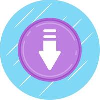 downloaden vlak blauw cirkel icoon vector