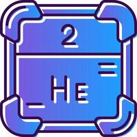 helium helling gevulde icoon vector