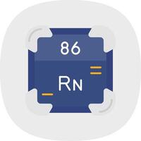 radon vlak kromme icoon vector