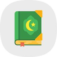 koran vlak kromme icoon vector