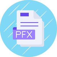 pfx vlak blauw cirkel icoon vector