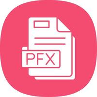 pfx glyph kromme icoon vector