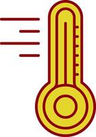 thermometer wijnoogst icoon vector