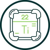 titanium lijn cirkel icoon vector