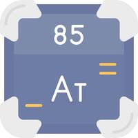 astatine vlak licht icoon vector