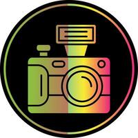 camera glyph ten gevolge kleur icoon vector