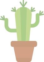 cactus vlak licht icoon vector