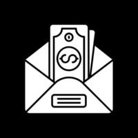 envelop glyph omgekeerd pictogram vector