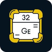 germanium glyph twee kleur icoon vector