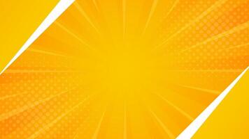 helder Oranje Geel helling abstract achtergrond. oranje grappig zonnestraal effect achtergrond met halftoon. geschikt voor Sjablonen, verkoop spandoeken, evenementen, advertenties, web, en Pagina's vector
