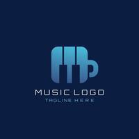 vector grafisch ontwerp, muziek- logo ontwerp