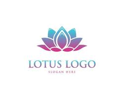 abstract lotus bloem logo ontwerp concept vector sjabloon.