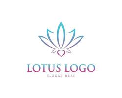 lotus bloem logo sjabloon ontwerp vector. vector