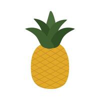 vlak stijl ananas kaarten voor onderwijs peuters en kleuters. gemakkelijk stijl kaart voor kinderen ontwikkeling. vector