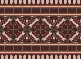 jaargangen kruis steek traditioneel etnisch patroon paisley bloem ikat achtergrond abstract aztec Afrikaanse Indonesisch Indisch naadloos patroon voor kleding stof afdrukken kleding jurk tapijt gordijnen en sarong vector