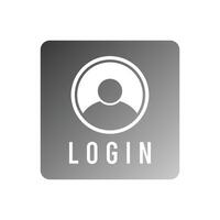 Log in icoon vector