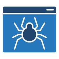 donker web crawler icoon vector illustratie