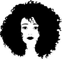 afro vrouw schoonheid vector