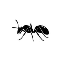 silhouetten van mieren. vrij vector