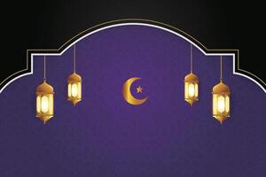 vector elegant luxueus Ramadan, eid al fitr, Islamitisch achtergrond decoratief groet kaart