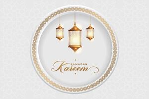 vector elegant luxueus Ramadan, eid al fitr, Islamitisch achtergrond decoratief groet kaart