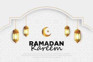 vector elegant luxueus Ramadan, eid al fitr, Islamitisch achtergrond decoratief groet kaart