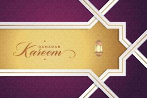 vector elegant luxueus Ramadan, eid al fitr, Islamitisch achtergrond decoratief groet kaart