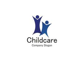kinderen zorg, familie, liefdadigheid vector logo embleem ontwerp sjabloon.