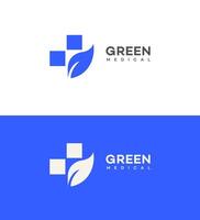 groen medisch logo icoon merk identiteit teken symbool sjabloon vector