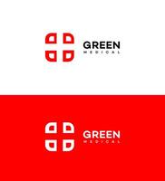 groen medisch logo icoon merk identiteit teken symbool sjabloon vector