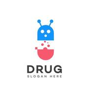 drug logo icoon merk identiteit teken symbool sjabloon vector