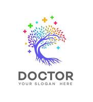 dokter logo icoon merk identiteit teken symbool sjabloon vector