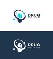 drug logo icoon merk identiteit teken symbool sjabloon vector