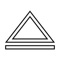 Pijl-omhoog-lijn zwart pictogram vector
