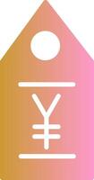 yen label vector icoon
