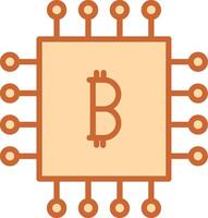 bitcoin spaander vector icoon