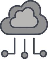 wolk vector pictogram