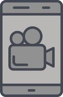 videocamera vector pictogram