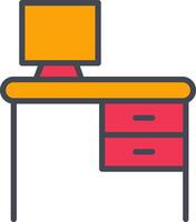 bureau vector pictogram