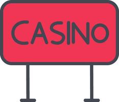 casino teken vector icoon