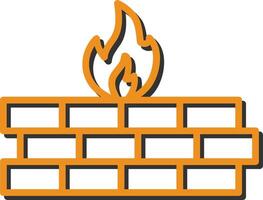 firewall vector pictogram