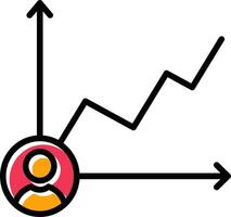 kandidaat diagram vector icoon