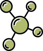 molecuul vector pictogram