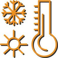 thermometer vector pictogram