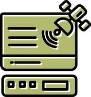 satelliet vector pictogram