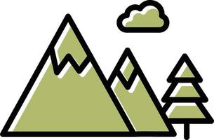 berg vector pictogram