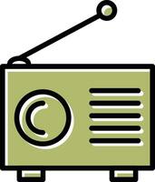 oud radio vector icoon