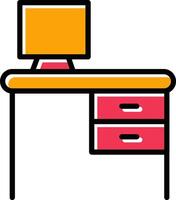 bureau vector pictogram