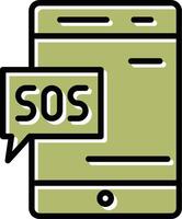 Sos vector icoon