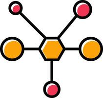 molecuul vector pictogram